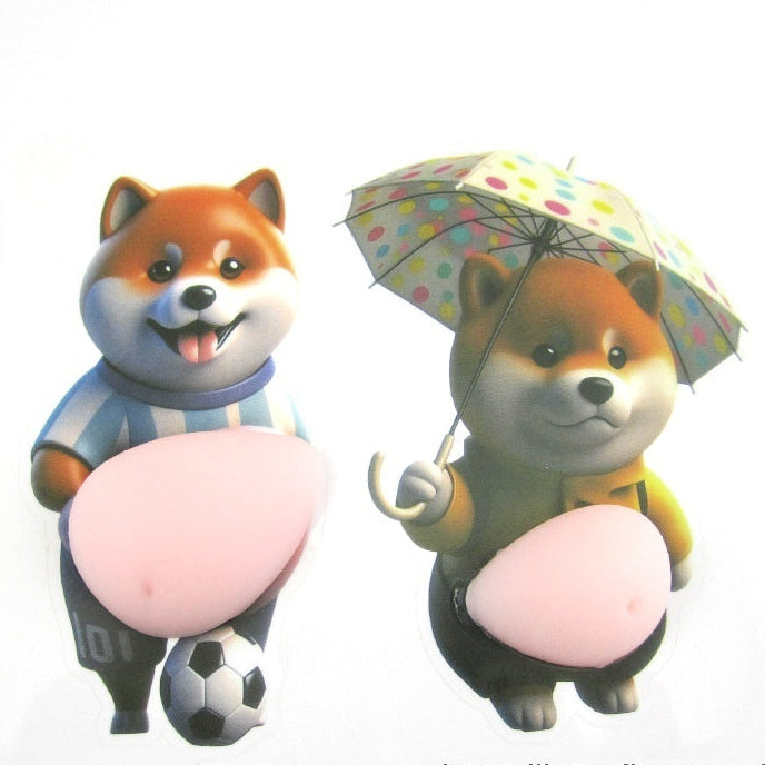 🦊Shiba Soft Silicone With A Big Belly Anti-Collision Wall Protector