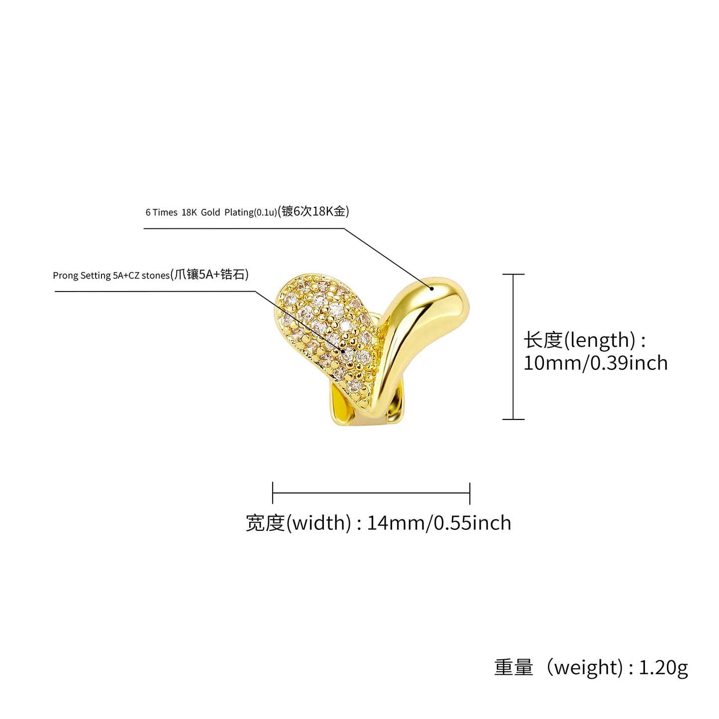 Bling Bling Heart - Zircon