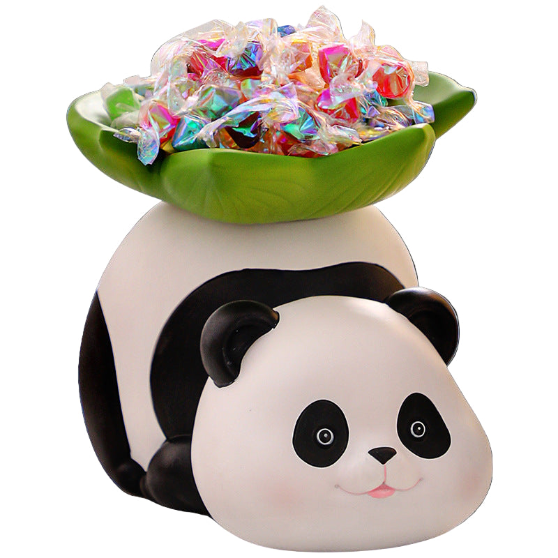 🐼🍃 Panda Leaf Snack & Storage Holder