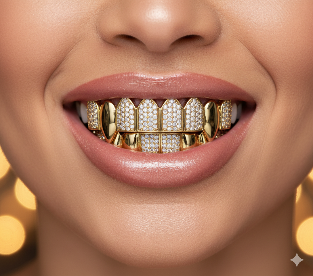 Top&Bottom Charm Grillz - Copper