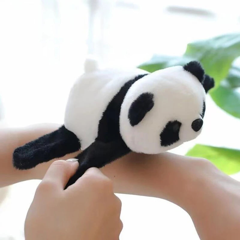 🐼✨ Panda Plush Slap Bracelet – Cute, Soft & Wrap-Around Buddy