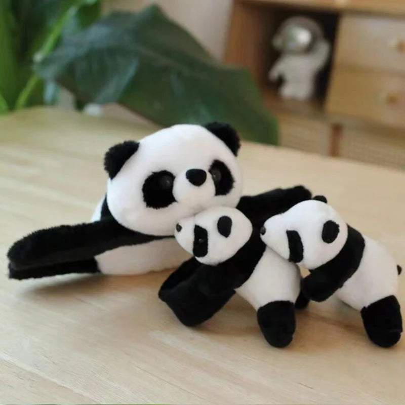 🐼✨ Panda Plush Slap Bracelet – Cute, Soft & Wrap-Around Buddy