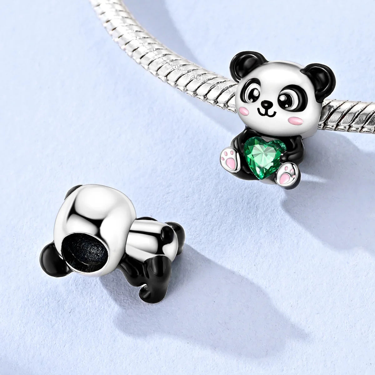 🐼💎 925 Silver Panda Charm Beads – Sterling Silver Compatible Bracelet Charms