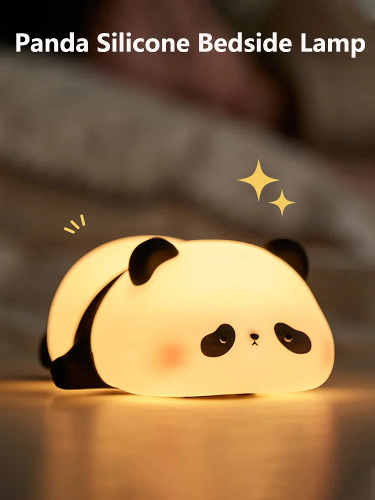 🐼✨ Panda Silicone Night Light – Soft, Cute & Touch-Controlled