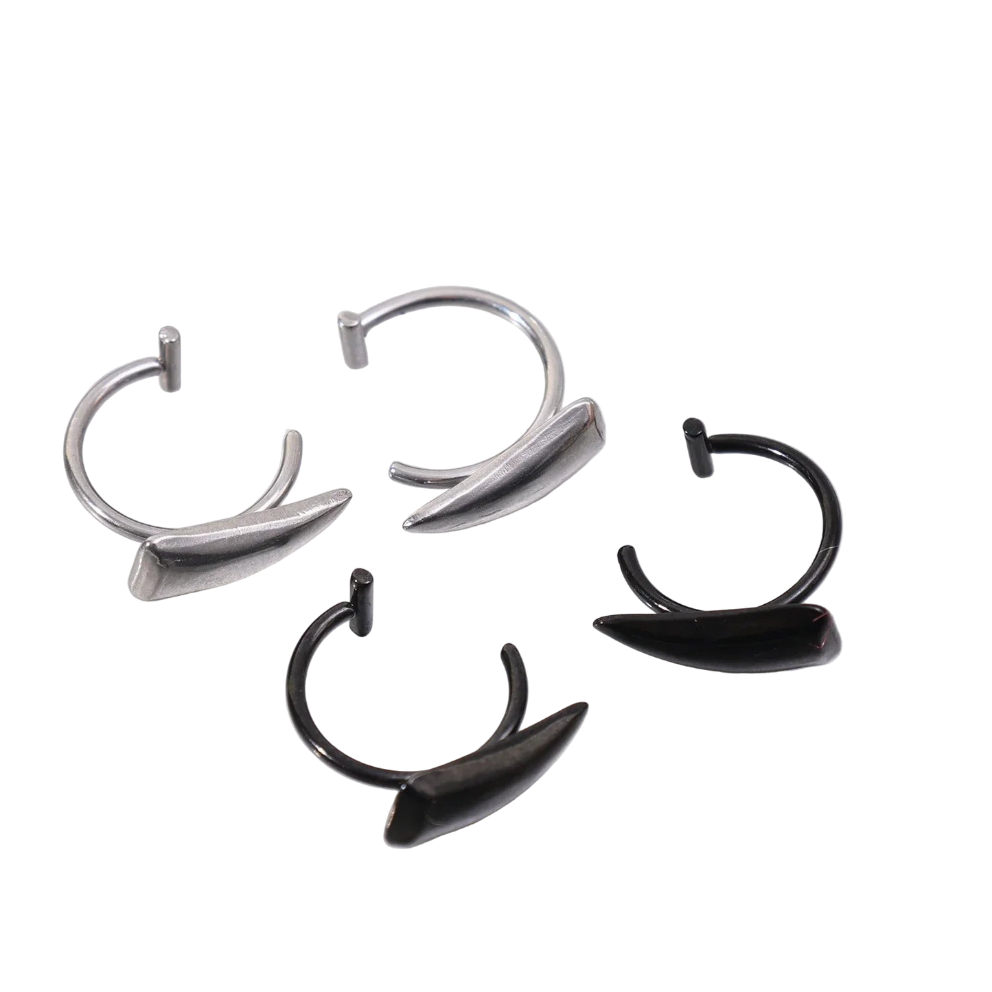 Fake Piercing Lip Ring - Stainless Steel