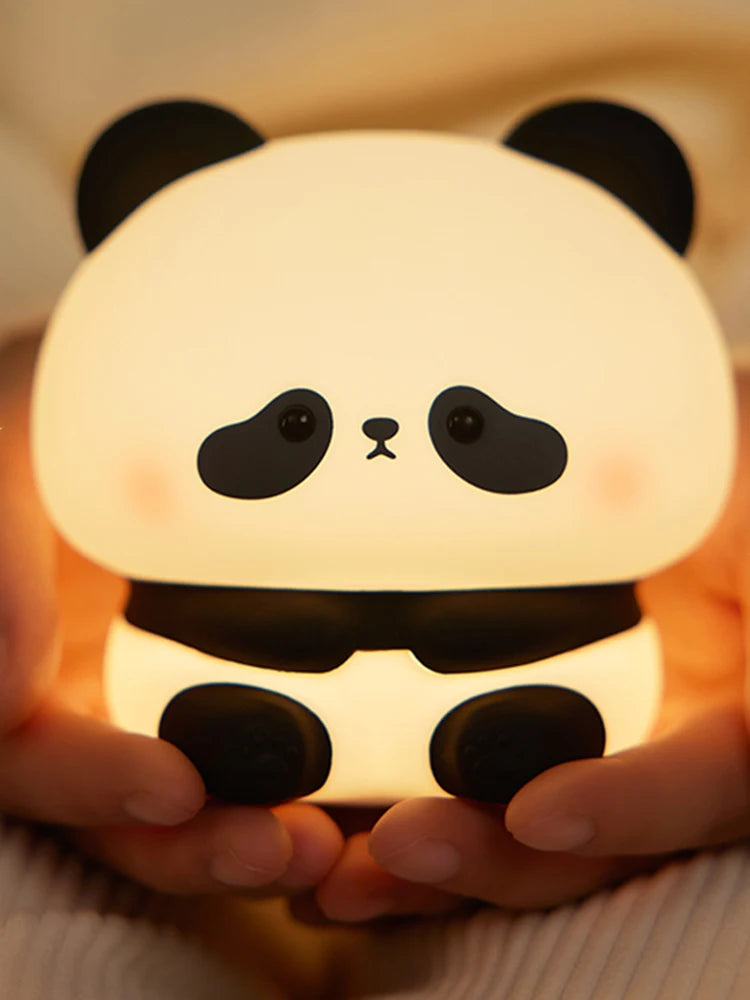 🐼✨ Panda Silicone Night Light – Soft, Cute & Touch-Controlled