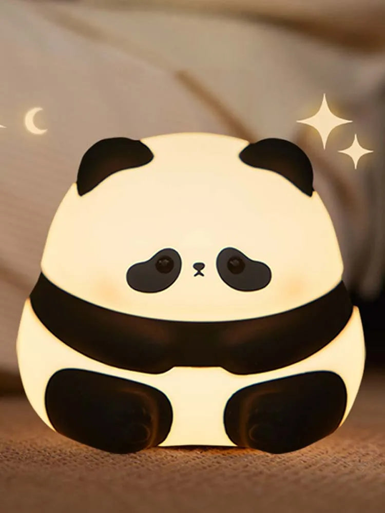 🐼✨ Panda Silicone Night Light – Soft, Cute & Touch-Controlled