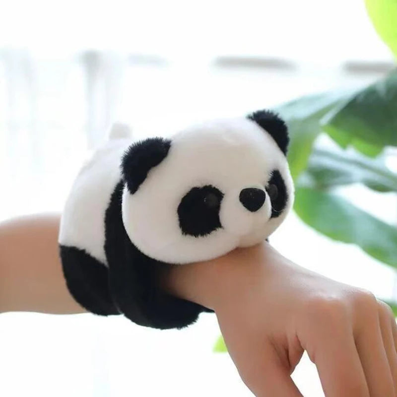 🐼✨ Panda Plush Slap Bracelet – Cute, Soft & Wrap-Around Buddy