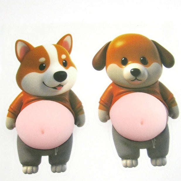 🦊Shiba Soft Silicone With A Big Belly Anti-Collision Wall Protector